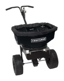 BLACK+DECKER Craftsman Push Spreader For Ice Melt 80 lb.