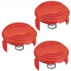 BLACK+DECKER Black & Decker RC-100-P 385022-03 Replacement Spool Cap for AFS Trimmer (3 Pack)