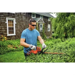 BLACK+DECKER BEHT350 120V 4 Amp Brushed 22 in. Corded Hedge Trimmer -Black+Decker Store bdknbeht350 d