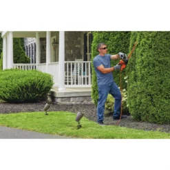 BLACK+DECKER BEHTS300 SAWBLADE 120V 3.8 Amp Brushed 20 in. Corded Hedge Trimmer -Black+Decker Store bdknbehts300 e