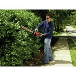 BLACK+DECKER LHT2220B 20V MAX Lithium-Ion Dual Action 22 in. Cordless Electric Hedge Trimmer (Tool Only) -Black+Decker Store bdknlht2220b d